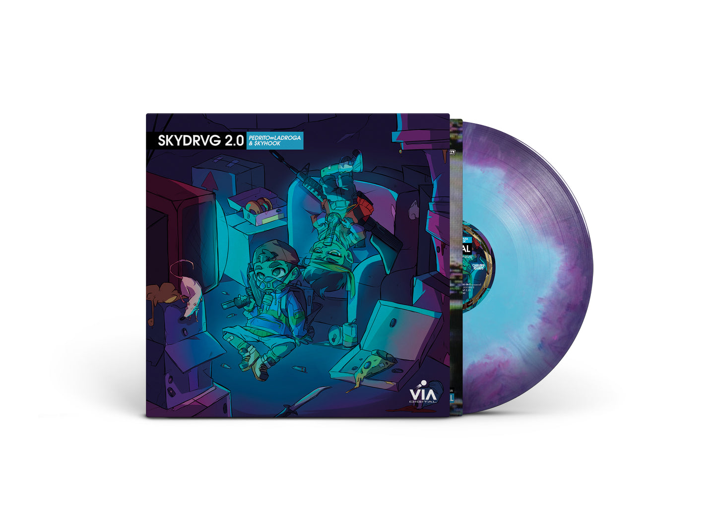 Pedro LaDroga & $kyhook - Vía Digital (Skydrvg 2.0) LP (2017)