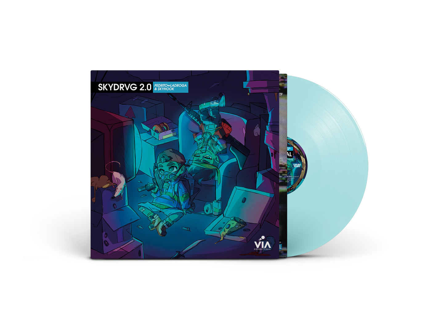 Pedro LaDroga & $kyhook - Vía Digital (Skydrvg 2.0) LP (2017)